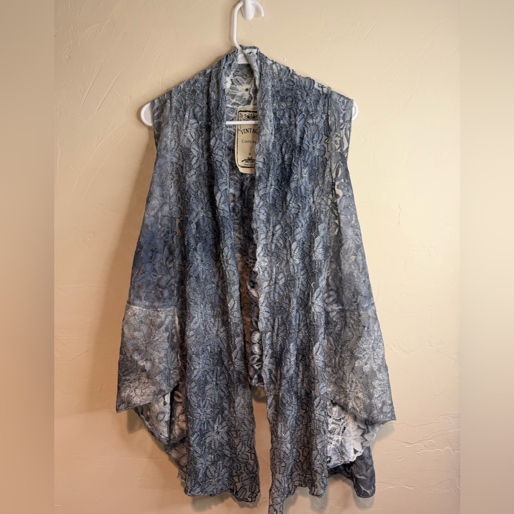 Vintage Concept Gray Lace Vest